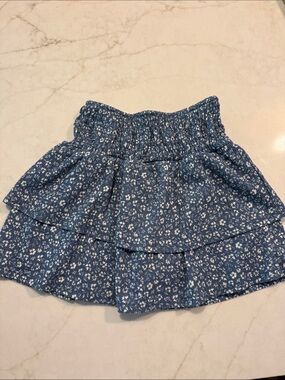 ZARA/ Kids Floral Tiered Mini skort